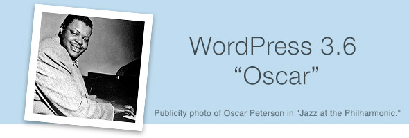 WordPress 3.6 – Oscar – Has Launched